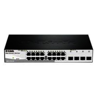 D-Link 20-Port Gigabit Smart+ Switch inc 4 SFP Ports (fanless) D-Link 20-Port Gigabit Smart+ Switch inc 4 SFP Ports (fanless)